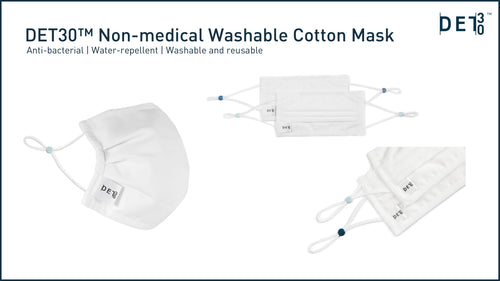 DET30 Resuable Non-Medical Mask with 3-layer protection (2-pack)