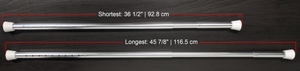C4P Inc. Adjustable Spring Tension Rod 36.5" (92.8cm) to 45.875" (116.5cm)