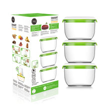 Load image into Gallery viewer, FOSA Vacuum Food Storage - Madrid Collection - Additional Container Set - 3 x 850 ml (Item No. MC30850)